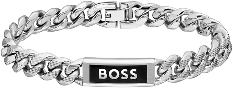 دستبند مردانه استیل BOSS مدل Kassy Emblem