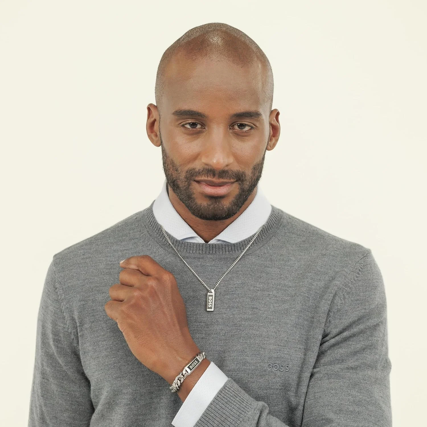 دستبند مردانه استیل BOSS مدل Kassy Emblem دستبند مردانه استیل BOSS مدل Kassy Emblem