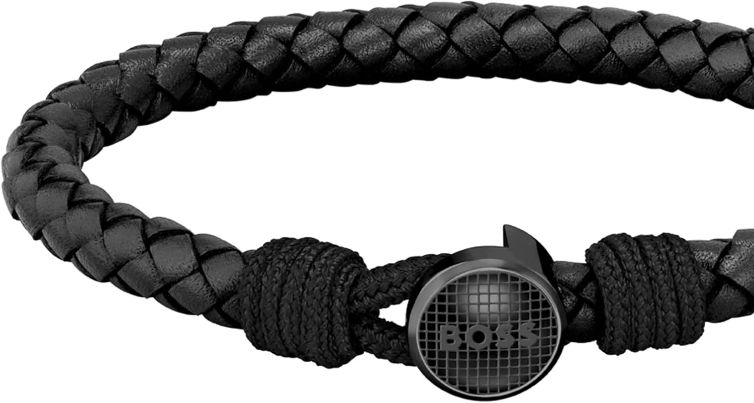 دستبند چرمی مردانه BOSS Jewelry مدل THAD CLASSIC، قهوه ای و مشکی دستبند چرمی مردانه BOSS Jewelry مدل THAD CLASSIC، قهوه ای و مشکی