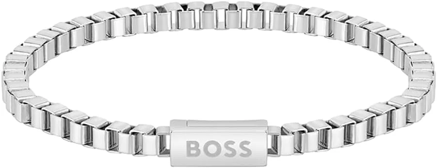 دستبند زنجیری مردانه هوگو باس مدل CHAIN FOR HIM - 1580288