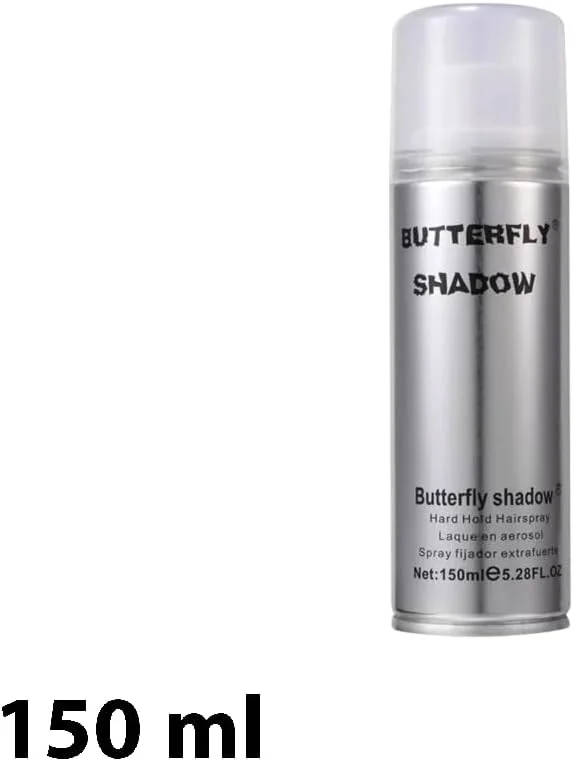 اسپری موی نگهدارنده قوی باترفلای شادو، 150 میلی لیتر، بسته 2 عددی، حالت دهنده حرفه ای اسپری موی نگهدارنده قوی باترفلای شادو، 150 میلی لیتر، بسته 2 عددی، حالت دهنده حرفه ای