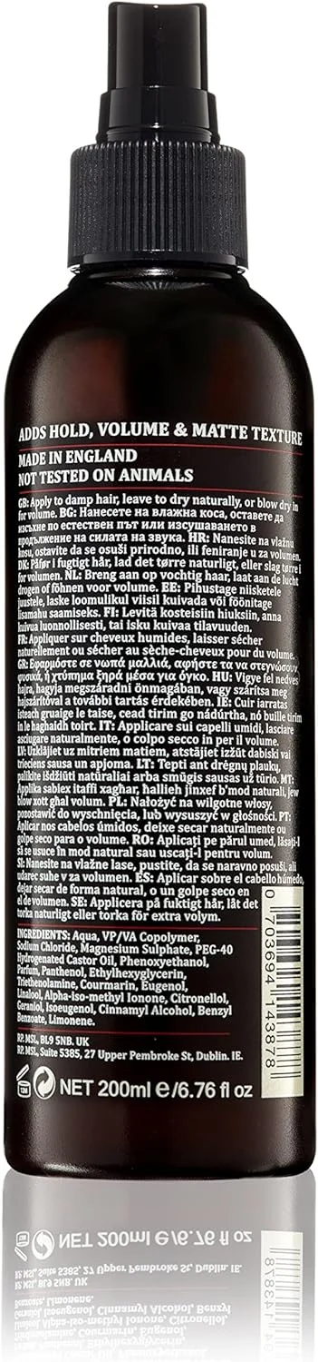 اسپری نمک دریایی Dapper Dan، پوشش مات، رایحه چوب صندل، 200 میلی لیتر اسپری نمک دریایی Dapper Dan، پوشش مات، رایحه چوب صندل، 200 میلی لیتر