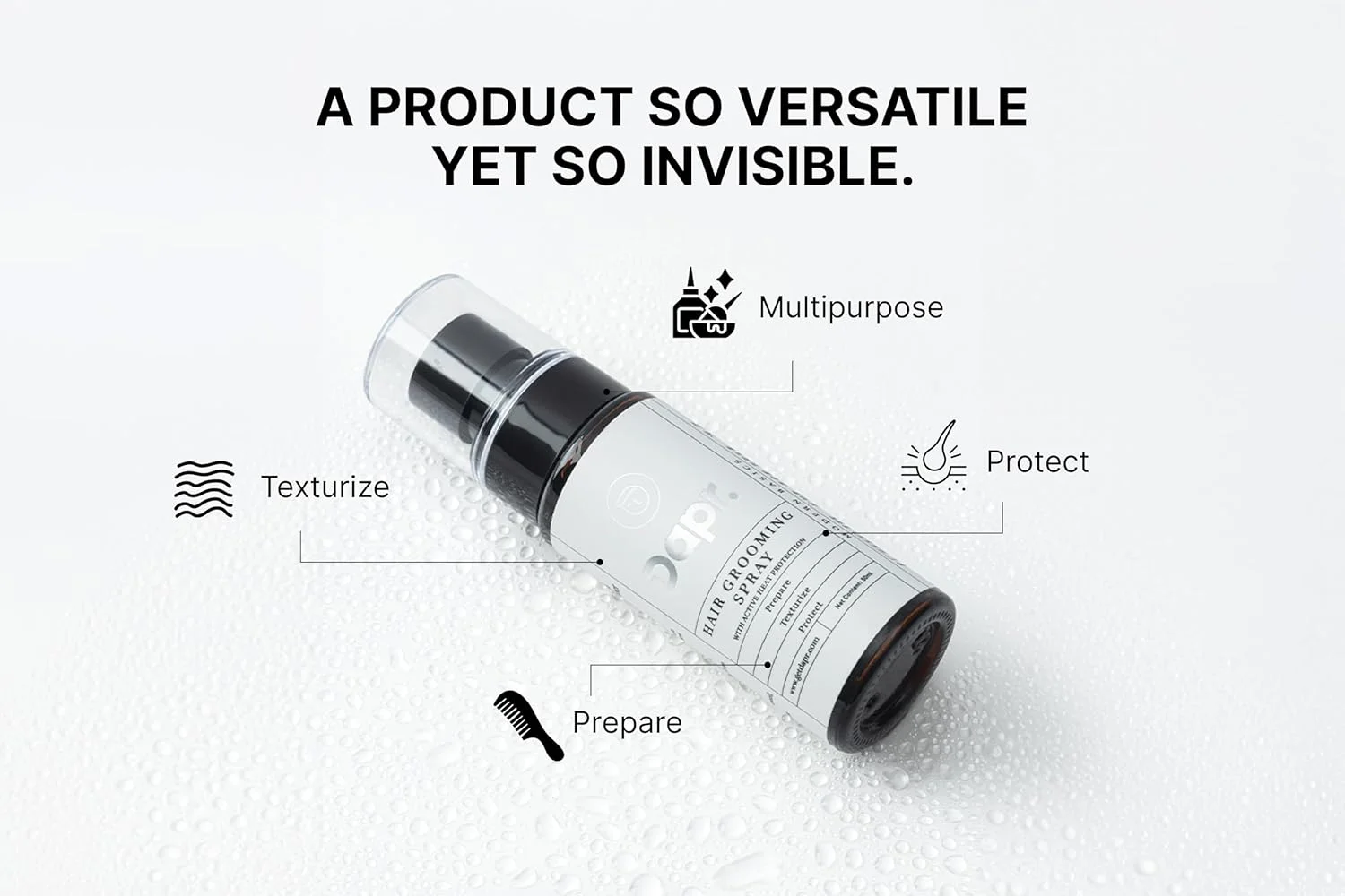 اسپری حالت دهنده و بافت دهنده مو Dapr. (۵۰ میلی لیتر) با محافظت فعال در برابر حرارت اسپری حالت دهنده و بافت دهنده مو Dapr. (۵۰ میلی لیتر) با محافظت فعال در برابر حرارت