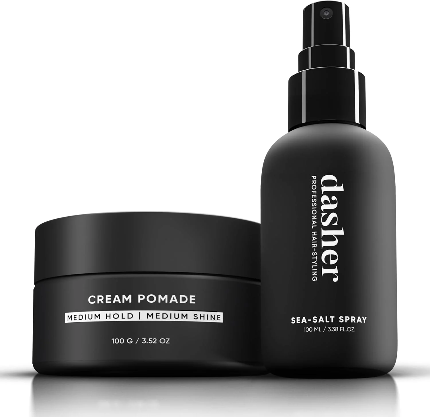 اسپری نمک دریایی دشِر (100 میلی لیتر) و پماد کرمی (100 گرم)، حالت دهنده متوسط، بر پایه آب، حجم دهنده و بافت دهنده مو، حاوی برینگراج و ویتامین E اسپری نمک دریایی دشِر (100 میلی لیتر) و پماد کرمی (100 گرم)، حالت دهنده متوسط، بر پایه آب، حجم دهنده و بافت دهنده مو، حاوی برینگراج و ویتامین E