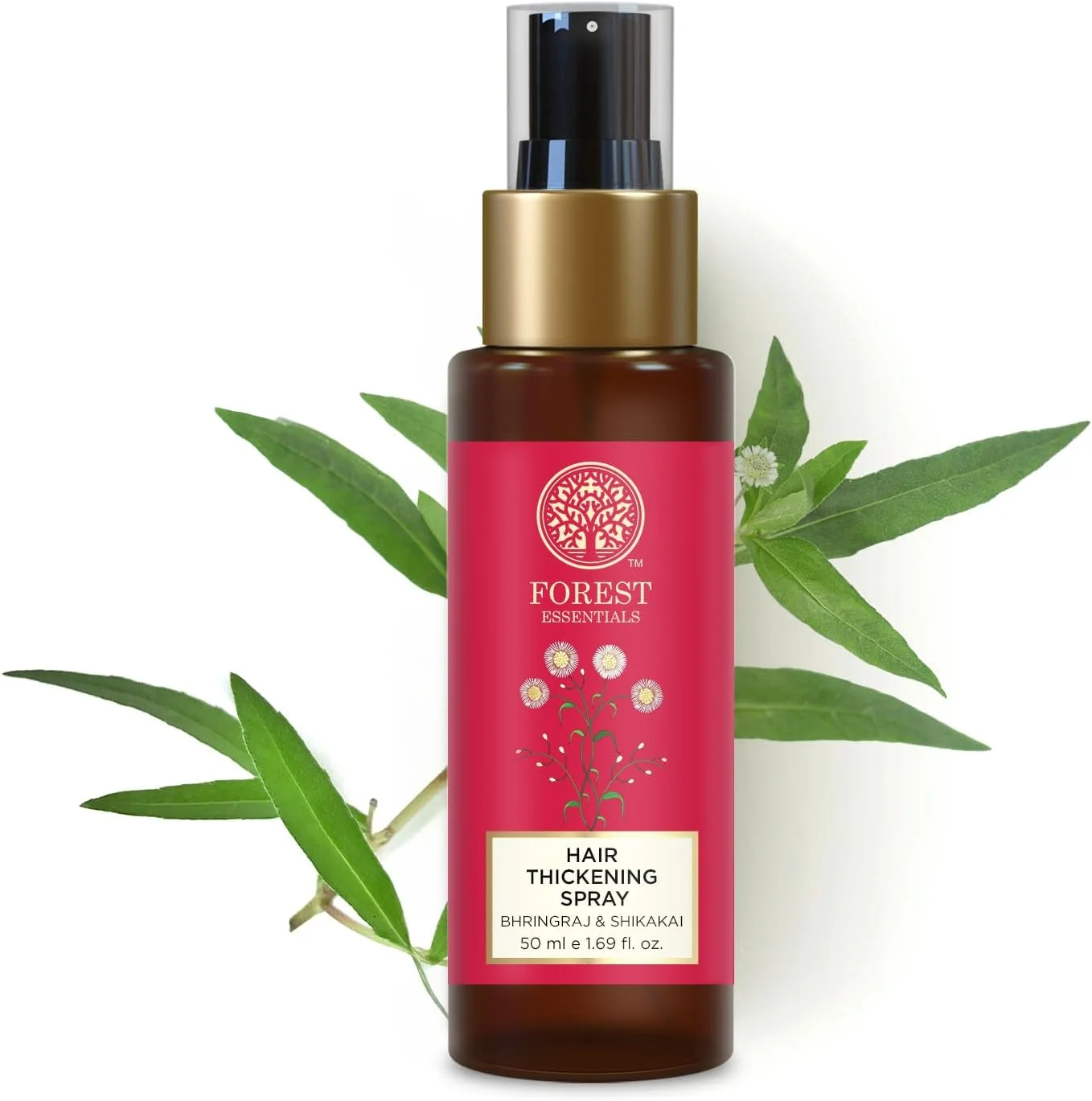 اسپری تقویت کننده مو Forest Essentials حاوی برینگراج و شیکاکای | اسپری حجم دهنده برای موهای ضخیم تر و پرپشت تر | حاوی ویتامین B5 و کراتین | کاهش ریزش مو اسپری تقویت کننده مو Forest Essentials حاوی برینگراج و شیکاکای | اسپری حجم دهنده برای موهای ضخیم تر و پرپشت تر | حاوی ویتامین B5 و کراتین | کاهش ریزش مو