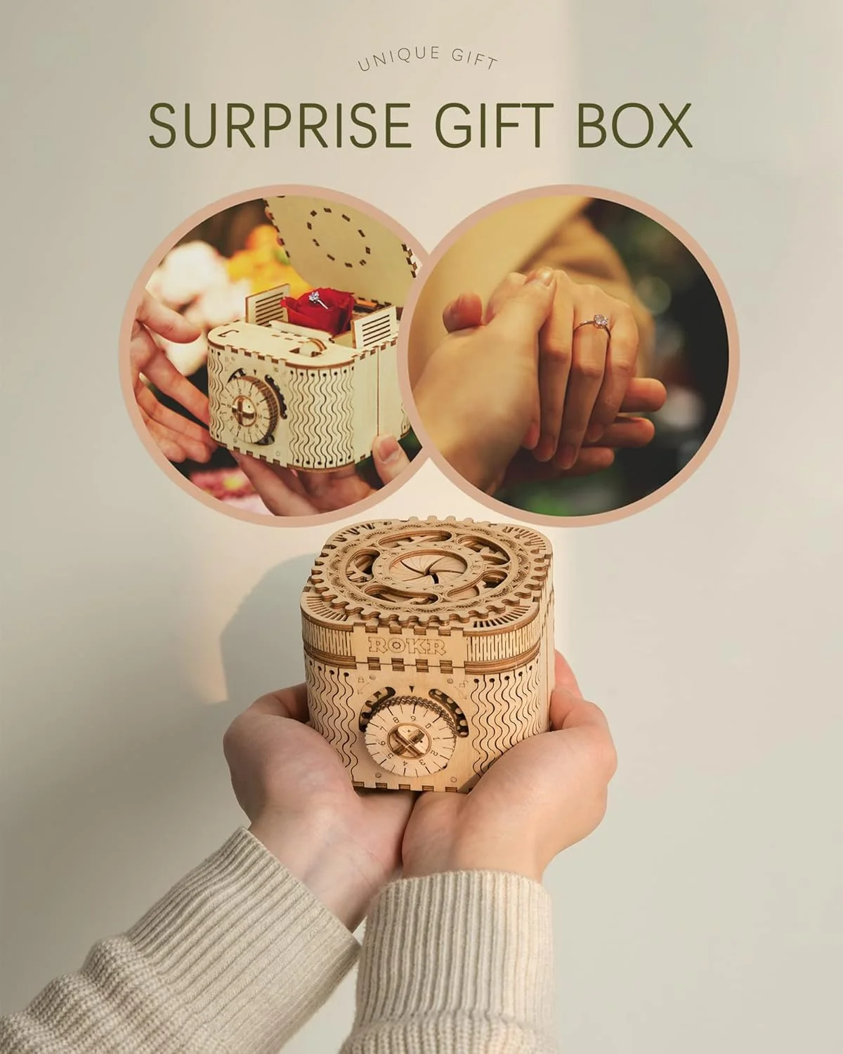 ROKR پازل چوبی سه بعدی، جعبه گنجینه، اسباب بازی سرگرم کننده و خلاقانه، مدل مهندسی مکانیک، کیت ساخت مدل، اسباب بازی آموزشی، هدیه تولد برای بزرگسالان و کودکان 14 سال به بالا ROKR پازل چوبی سه بعدی، جعبه گنجینه، اسباب بازی سرگرم کننده و خلاقانه، مدل مهندسی مکانیک، کیت ساخت مدل، اسباب بازی آموزشی، هدیه تولد برای بزرگسالان و کودکان 14 سال به بالا