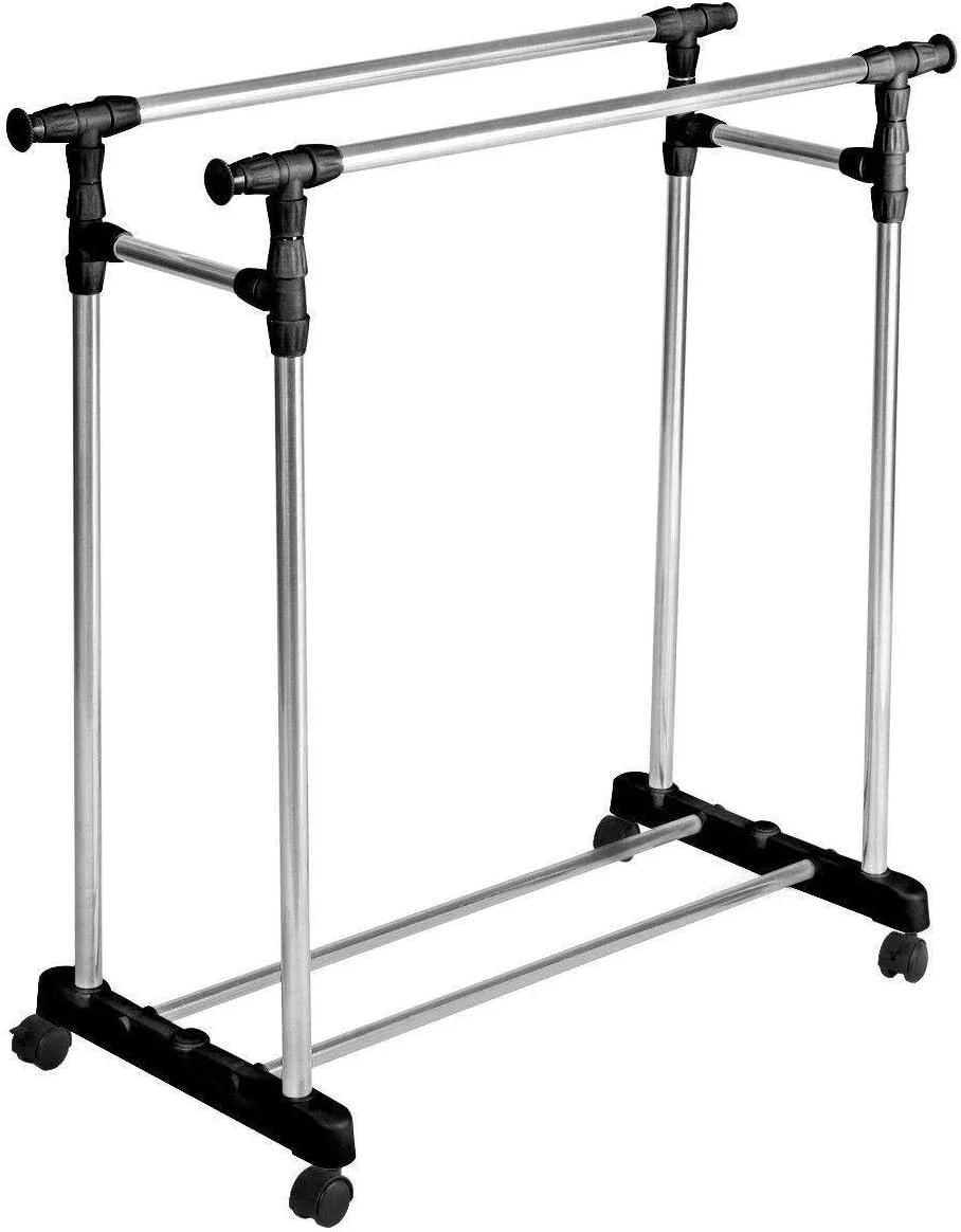 رگال لباس دو میله سنگین قابل تنظیم و متحرک با قابلیت افزایش ارتفاع