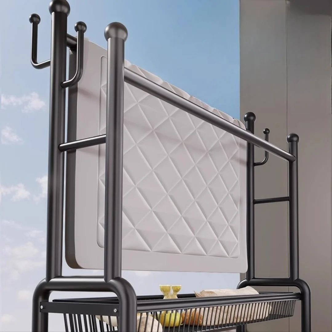 رگال لباس ایستاده Aiwanto با قفسه، رگال فلزی لباس با قطر 32 میلی متر، رگال لباس دو ردیفه، قفسه ذخیره سازی دو طبقه پایین با چرخ برای سازماندهی لباس اتاق خواب (مشکی) رگال لباس ایستاده Aiwanto با قفسه، رگال فلزی لباس با قطر 32 میلی متر، رگال لباس دو ردیفه، قفسه ذخیره سازی دو طبقه پایین با چرخ برای سازماندهی لباس اتاق خواب (مشکی)