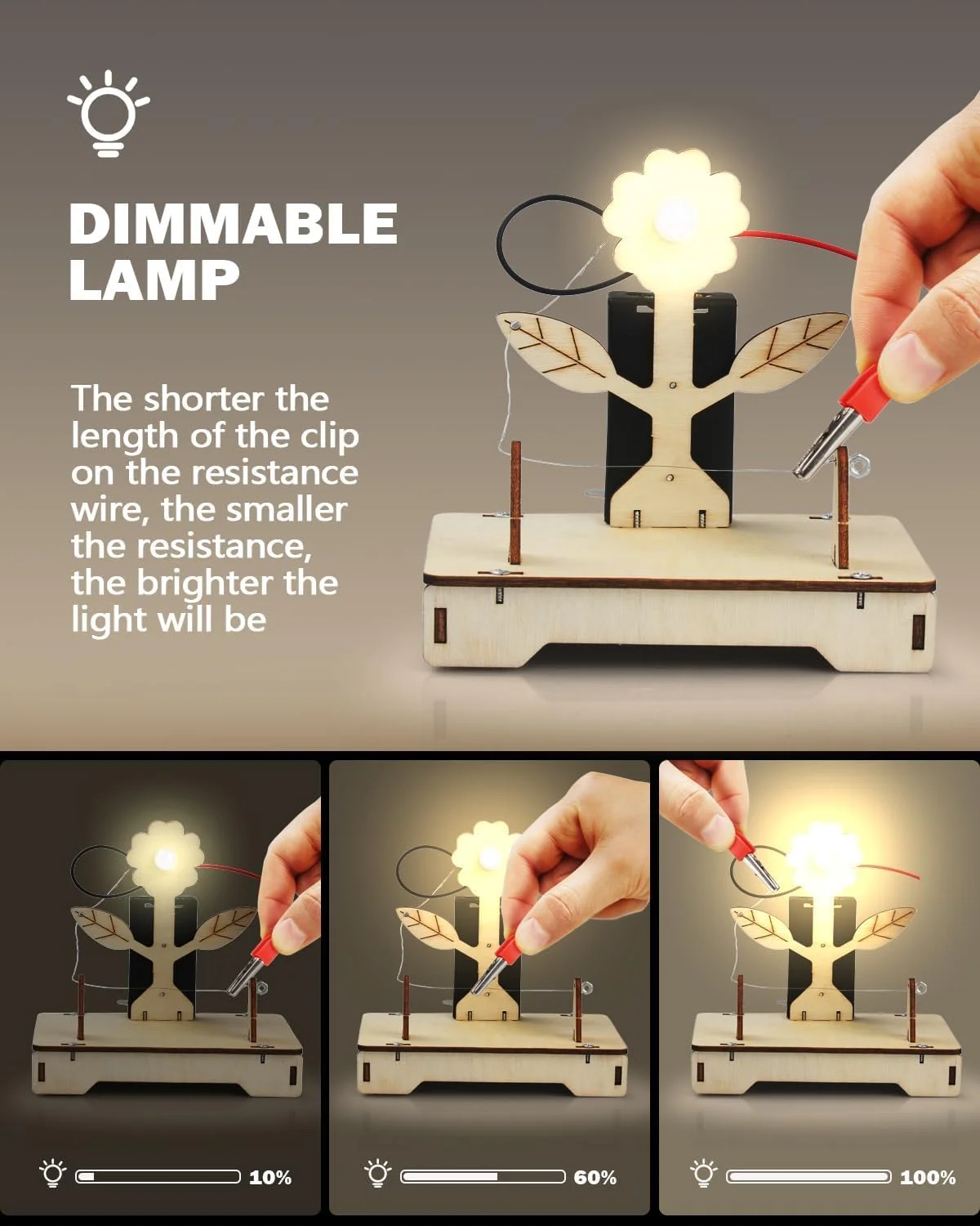 کیت های علمی کودکان، 6 در 1 اسباب بازی های آموزشی برای کودکان، پازل های چوبی سه بعدی، پروژه های علمی آموزشی مدل سازی، هدیه تولد برای پسران و دختران 7 8 9 10 11 12 13 ساله