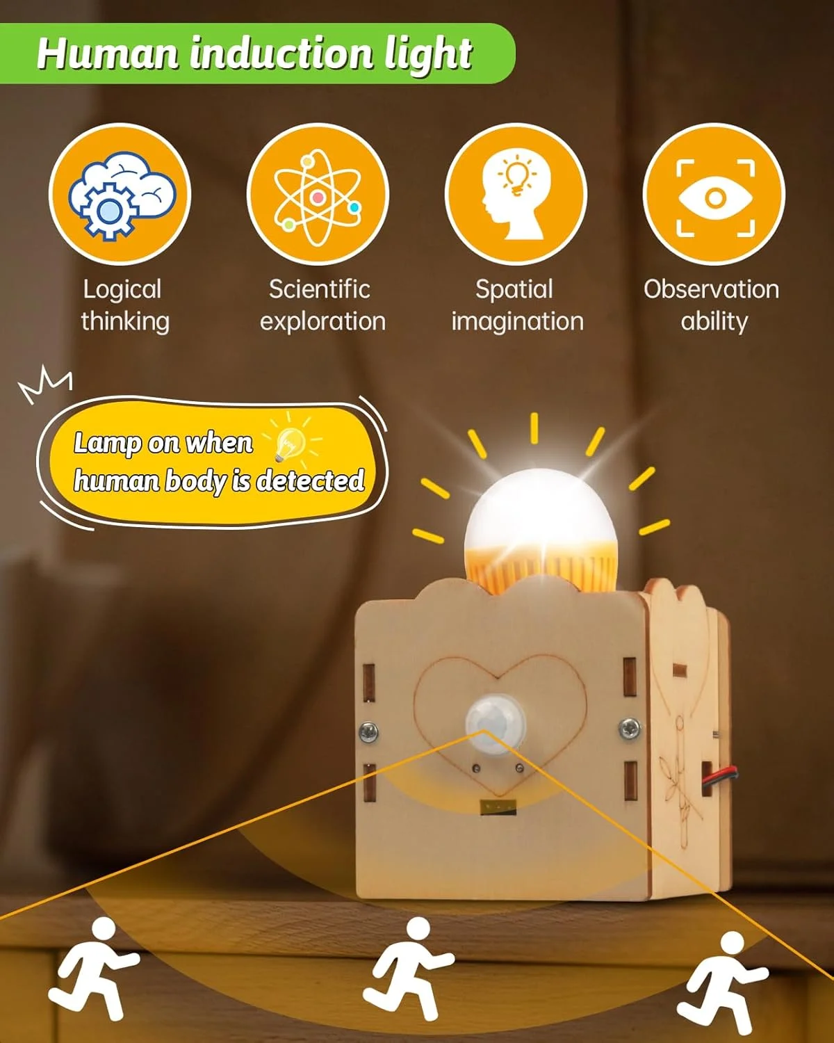 کیت های آموزشی STEM برای کودکان 8 تا 10 سال، 6 در 1، پازل های چوبی سه بعدی، اسباب بازی های STEM، پروژه های صنایع دستی، کیت های مدل سازی ساختمان، هدیه تولد برای پسران و دختران 8، 9، 10، 11، 12 و 13 ساله