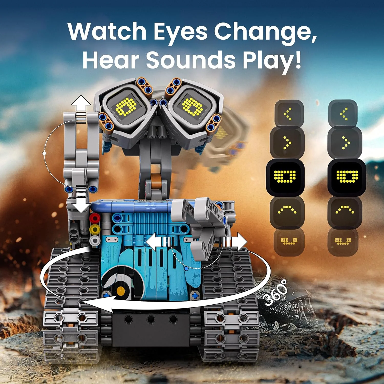 کیت ساخت ربات Sillbird با کنترل از راه دور، هدیه STEM برای کودکان 8-12 سال، مجموعه اسباب بازی های تکنیک رباتیک کدنویسی برای تولد پسران، مدل های 5 در 1 قابل ساخت با 435 قطعه
