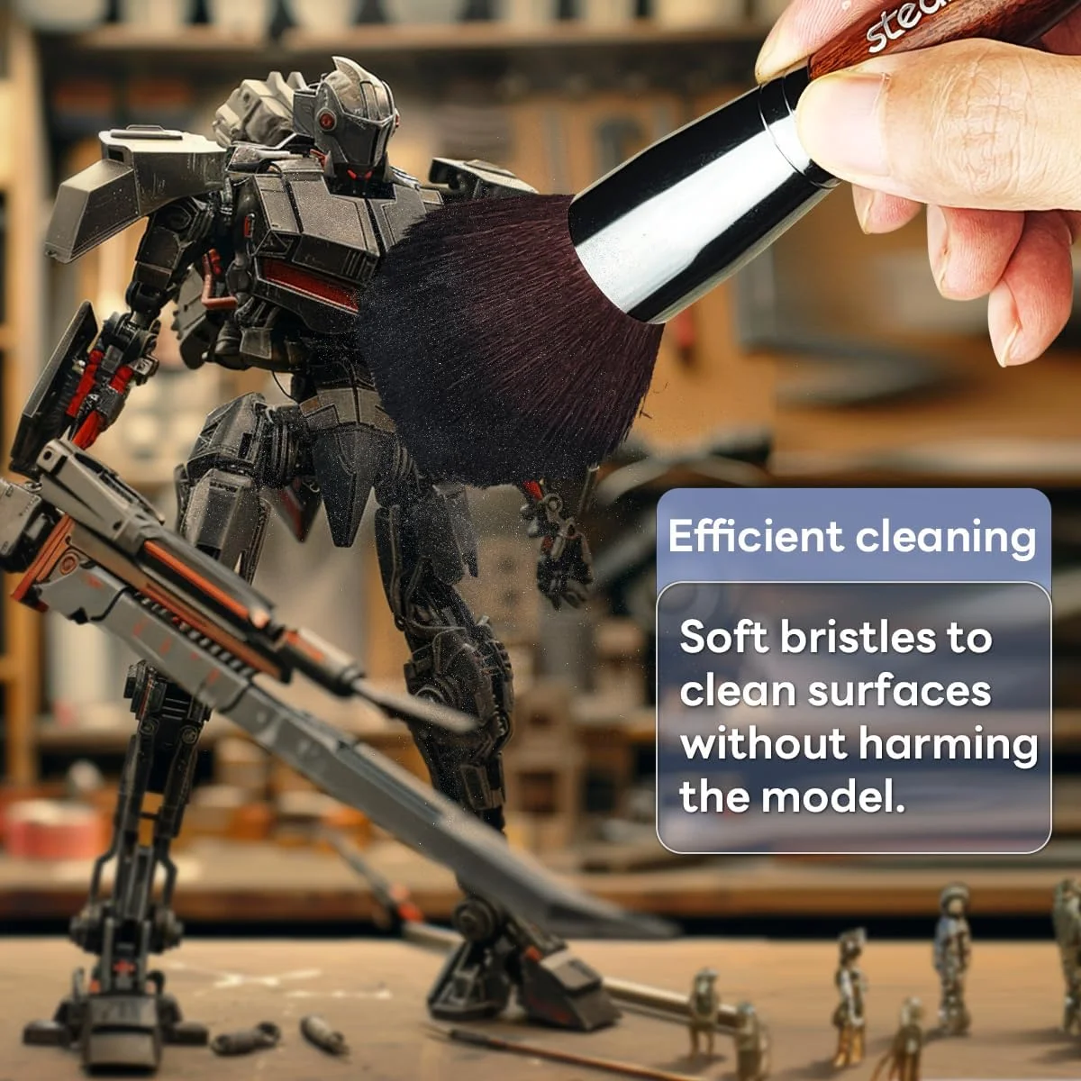 ست برس تمیز کننده مدل استدی، ابزار ساخت مدل سرگرمی، 2 برس نرم و 1 برس سفت برای گردگیری، برس گردگیری مدل برای مجسمه ها، گاندام، صنایع دستی نظامی در مقیاس کوچک ست برس تمیز کننده مدل استدی، ابزار ساخت مدل سرگرمی، 2 برس نرم و 1 برس سفت برای گردگیری، برس گردگیری مدل برای مجسمه ها، گاندام، صنایع دستی نظامی در مقیاس کوچک