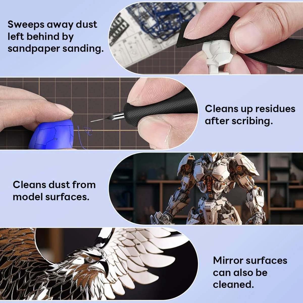 ست برس تمیز کننده مدل استدی، ابزار ساخت مدل سرگرمی، 2 برس نرم و 1 برس سفت برای گردگیری، برس گردگیری مدل برای مجسمه ها، گاندام، صنایع دستی نظامی در مقیاس کوچک ست برس تمیز کننده مدل استدی، ابزار ساخت مدل سرگرمی، 2 برس نرم و 1 برس سفت برای گردگیری، برس گردگیری مدل برای مجسمه ها، گاندام، صنایع دستی نظامی در مقیاس کوچک
