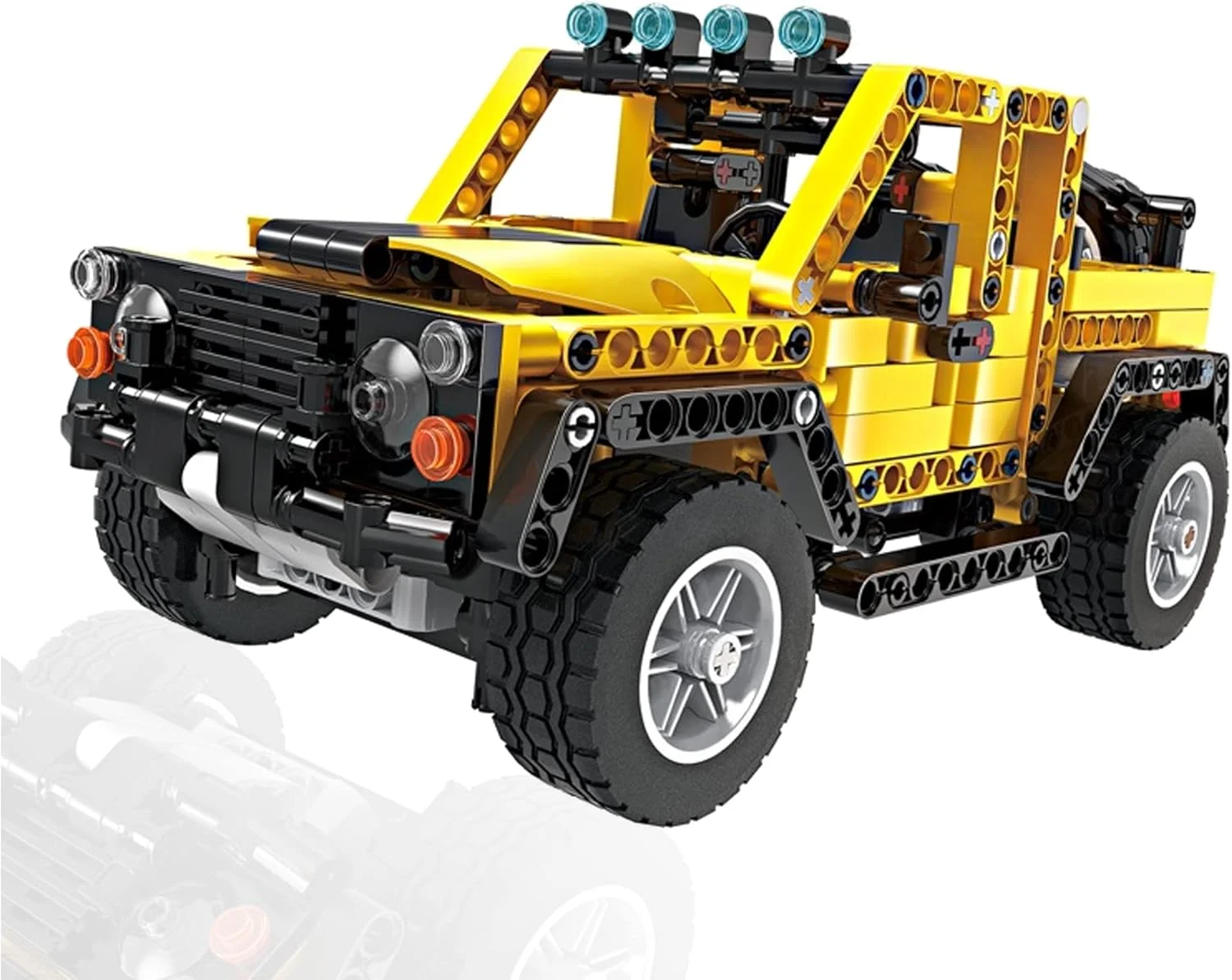 کیت اسباب بازی ساختنی جیپ آفرود Tech-Strom مدل Swift 491 تکه برای کودکان | مدل ماشین آموزشی جذاب | ماشین اسباب بازی با عملکرد بالا (زرد، 5800) کیت اسباب بازی ساختنی جیپ آفرود Tech-Strom مدل Swift 491 تکه برای کودکان | مدل ماشین آموزشی جذاب | ماشین اسباب بازی با عملکرد بالا (زرد، 5800)