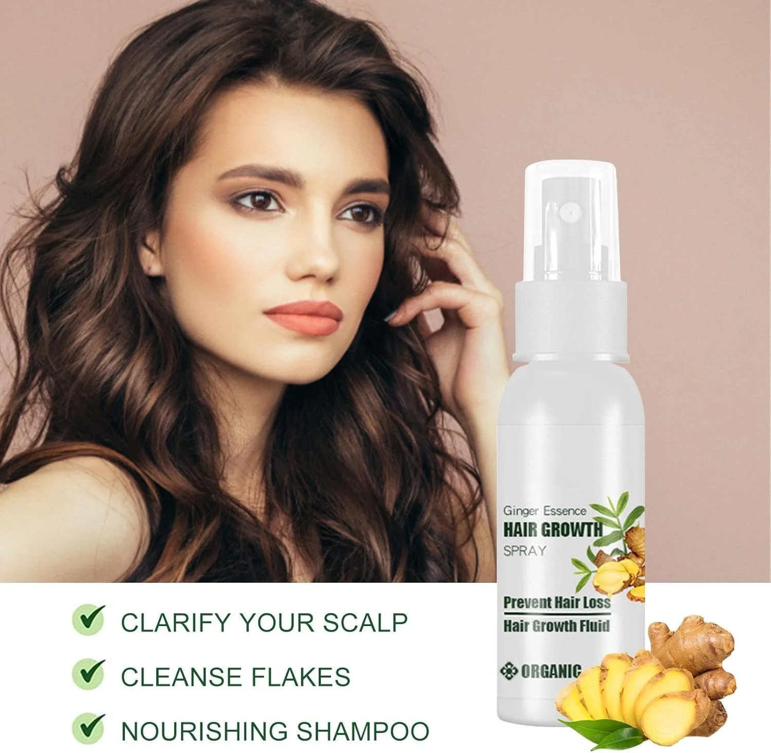 اسپری رشد مو زنجبیلی، اسانس ضخیم کننده مو 20 میلی لیتر - اسپری ضخیم کننده برای حجم دهی مو، اسانس زنجبیل مرطوب کننده، مراقبت طبیعی از پوست سر برای رشد مو اسپری رشد مو زنجبیلی، اسانس ضخیم کننده مو 20 میلی لیتر - اسپری ضخیم کننده برای حجم دهی مو، اسانس زنجبیل مرطوب کننده، مراقبت طبیعی از پوست سر برای رشد مو