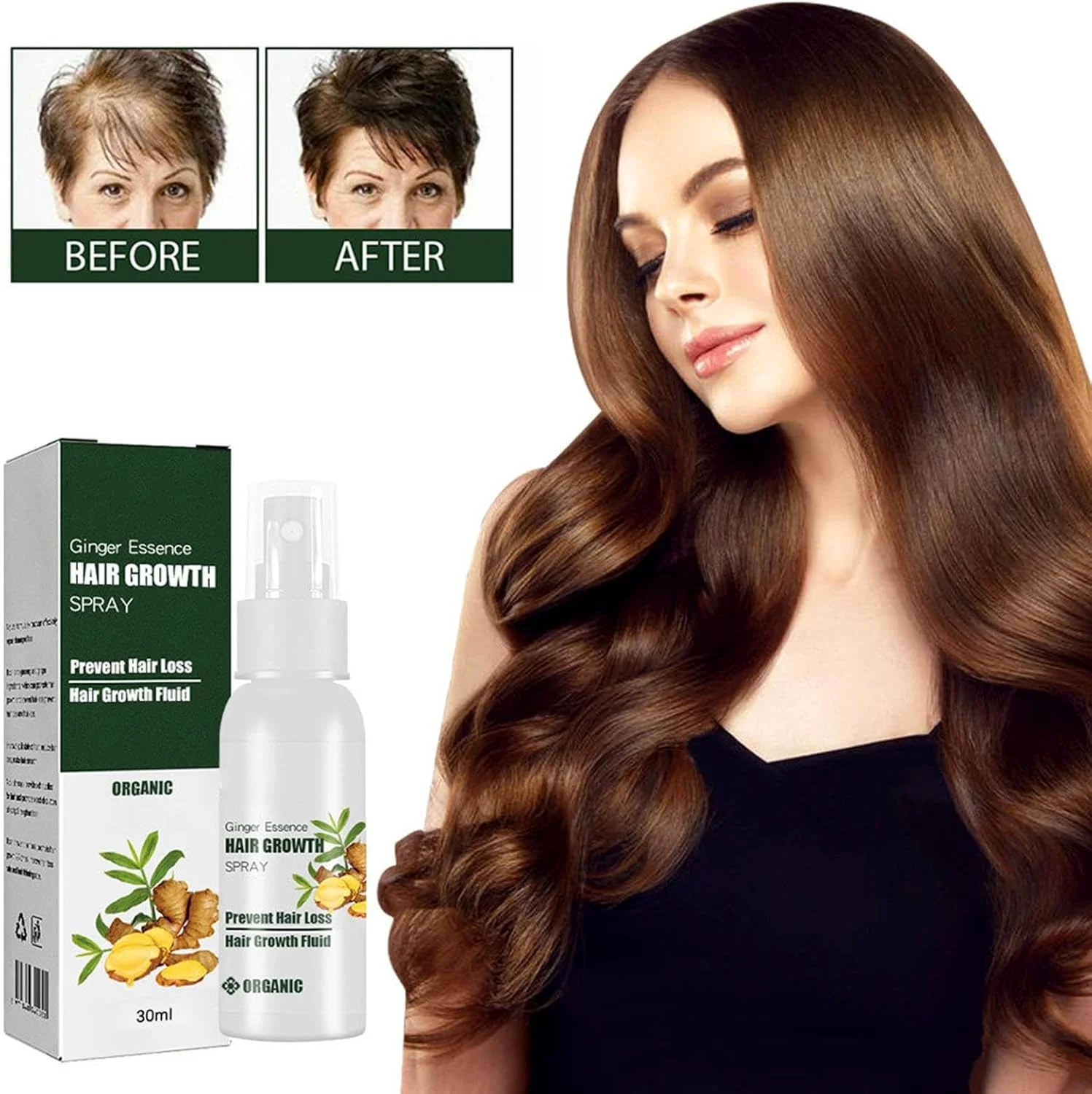 اسپری رشد مو زنجبیلی، اسانس ضخیم کننده مو 20 میلی لیتر - اسپری ضخیم کننده برای حجم دهی مو، اسانس زنجبیل مرطوب کننده، مراقبت طبیعی از پوست سر برای رشد مو اسپری رشد مو زنجبیلی، اسانس ضخیم کننده مو 20 میلی لیتر - اسپری ضخیم کننده برای حجم دهی مو، اسانس زنجبیل مرطوب کننده، مراقبت طبیعی از پوست سر برای رشد مو