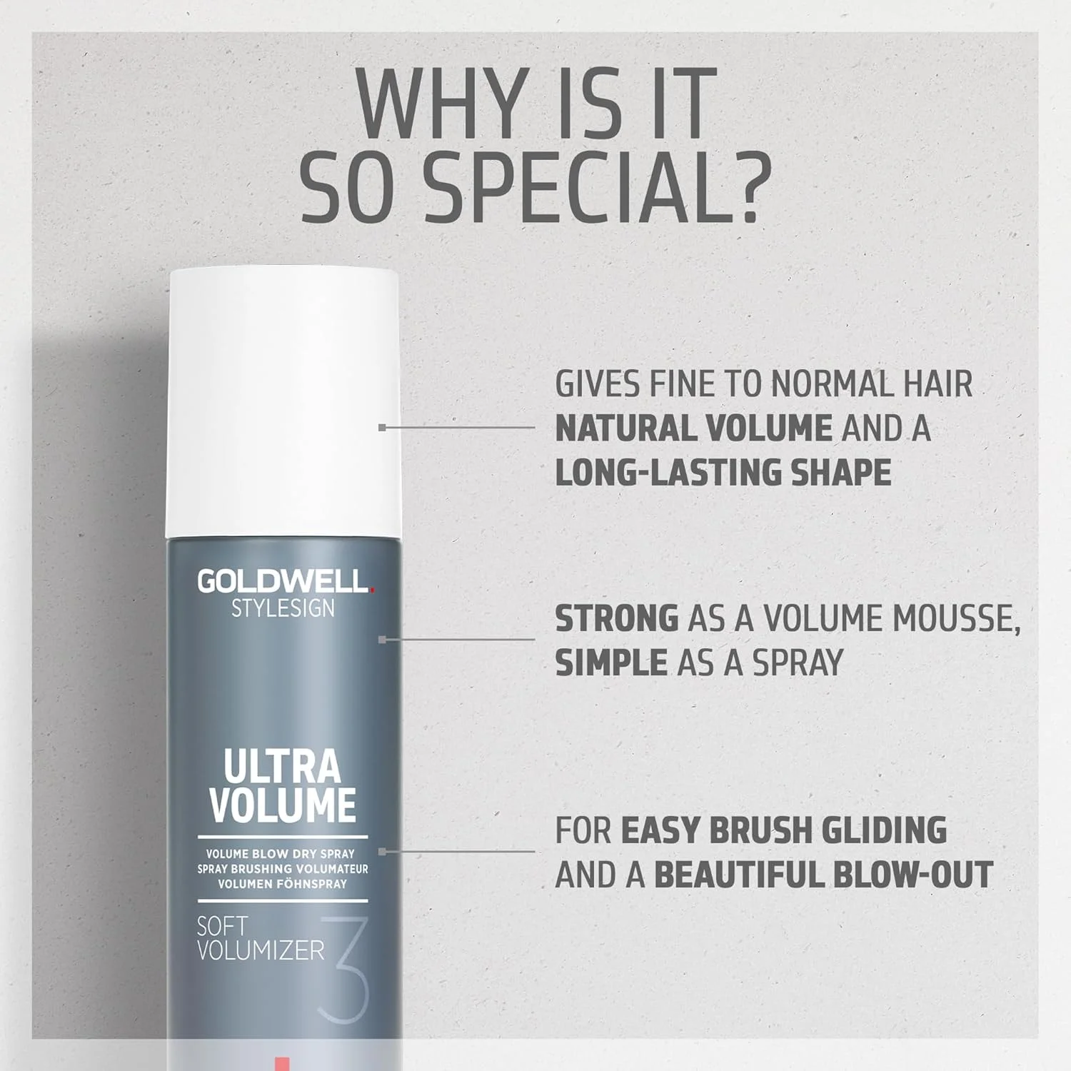 اسپری حجم دهنده مو گلدول مدل Style Sign Ultra Volume Soft Volumizer 3 حجم 200 میلی لیتر اسپری حجم دهنده مو گلدول مدل Style Sign Ultra Volume Soft Volumizer 3 حجم 200 میلی لیتر