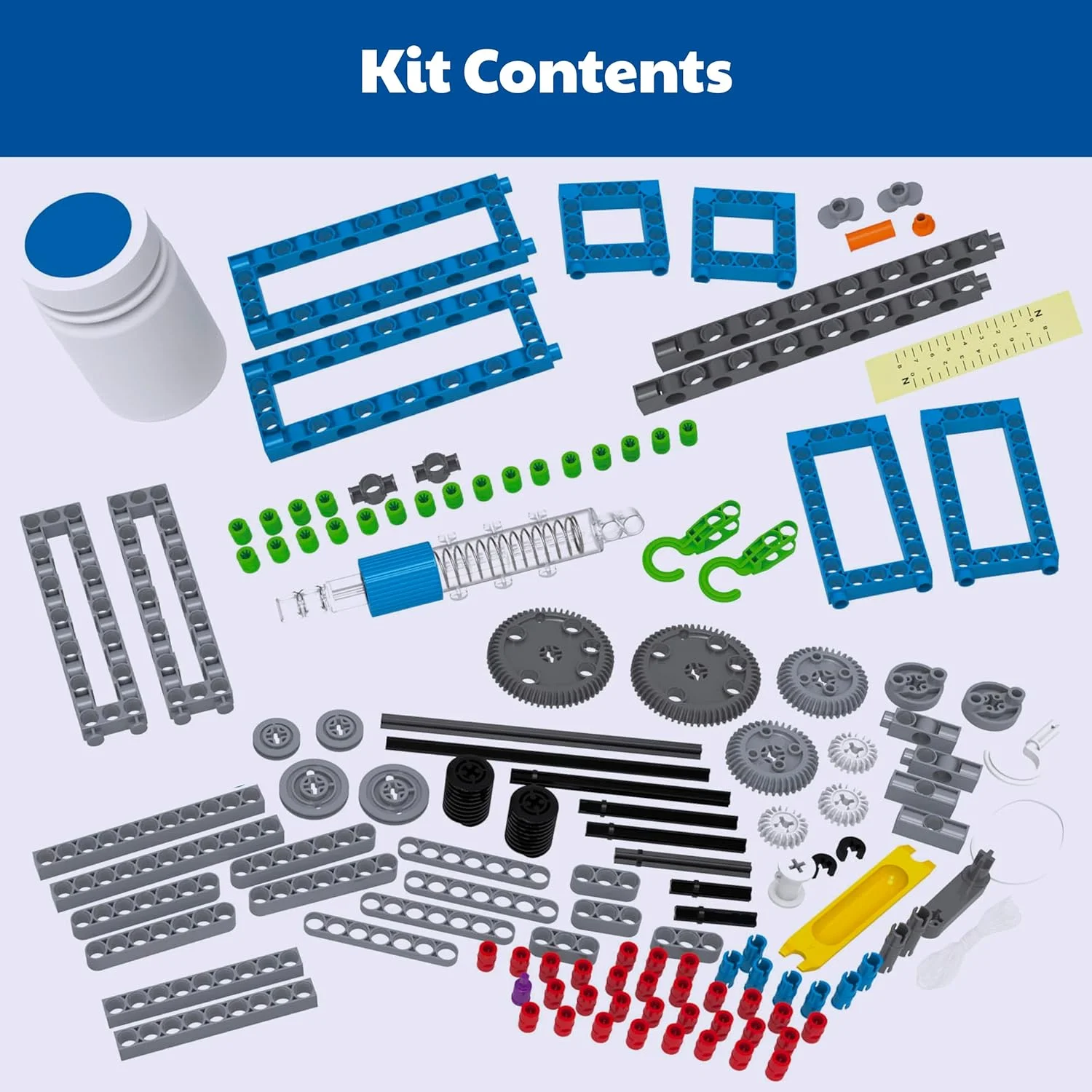 مجموعه آزمایش و مدل سازی ماشین های ساده Thames & Kosmos، آشنایی با فیزیک مکانیک، ساخت 26 مدل برای بررسی 6 ماشین ساده کلاسیک