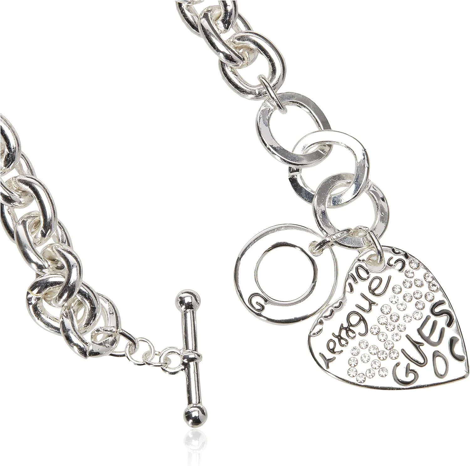 دستبند آویز قلبی با لوگوی گرافیتی "Basic" گس