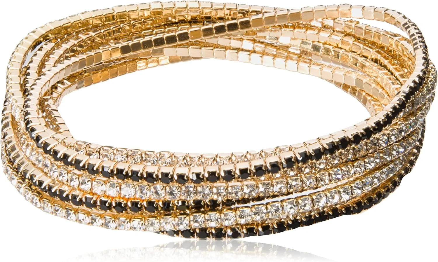 ست ۱۰ عددی دستبند کشی مهره ای GUESS "Color Me Pretty"، رزین