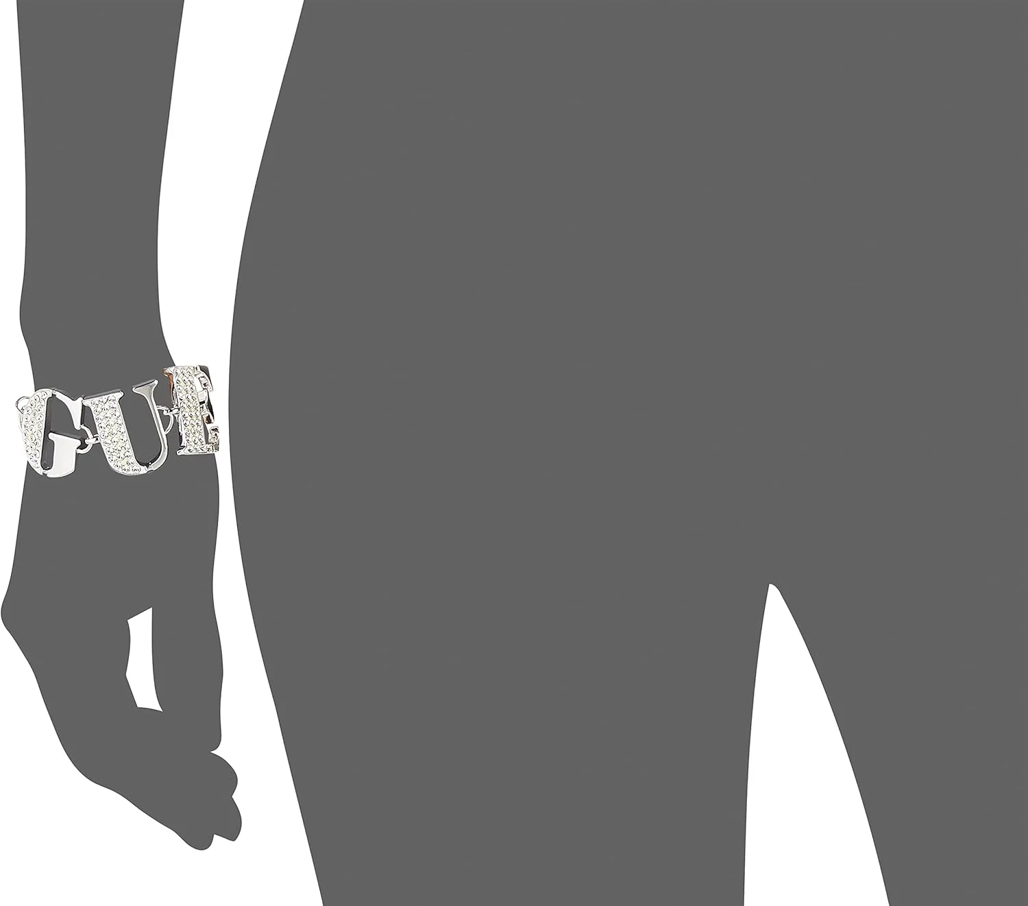 دستبند زنانه گس - مدل Log - نقره ای - UBB11203