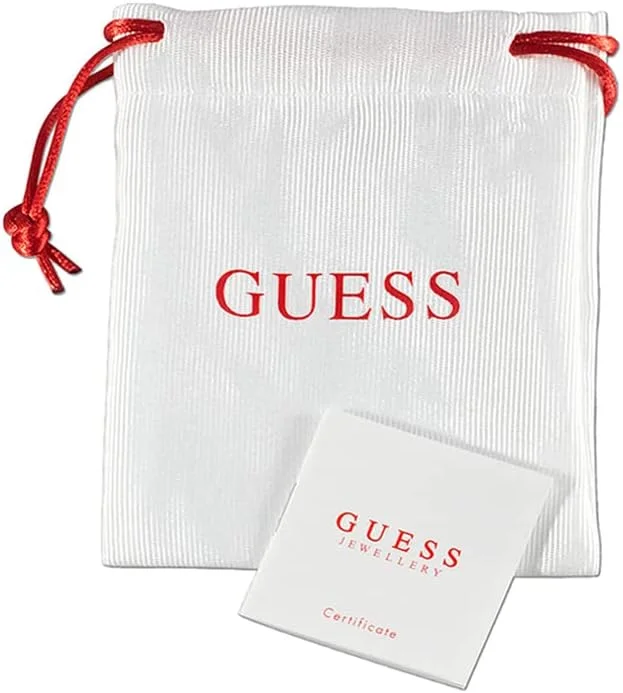 دستبند زنجیری استیل نقرهای رنگ ''Love Guess'' از GUESS JEWELLERY DREAM & LOVE با جزئیات لوگوی برند Guess و قفل خرچنگی که ظاهری شیک به شما میبخشد. دستبند زنجیری استیل نقرهای رنگ ''Love Guess'' از GUESS JEWELLERY DREAM & LOVE با جزئیات لوگوی برند Guess و قفل خرچنگی که ظاهری شیک به شما میبخشد.