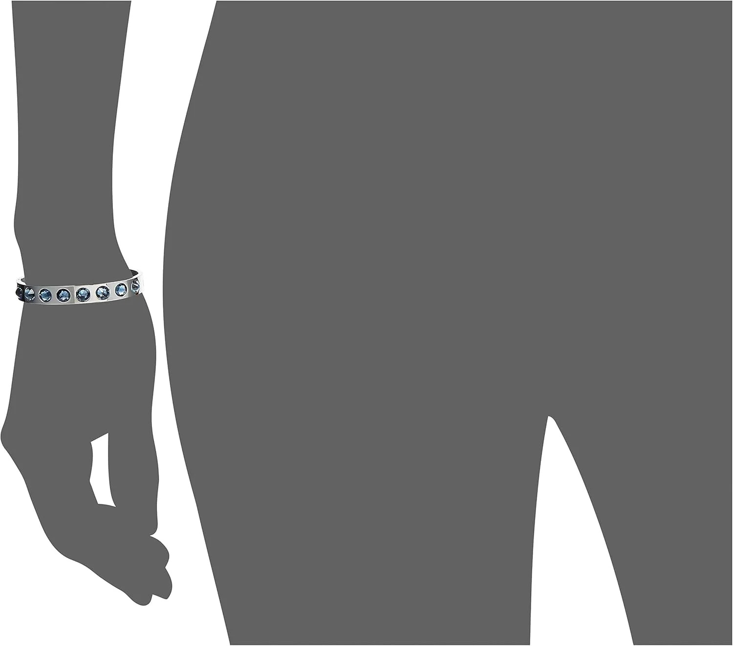 دستبند زنانه گس مدل Ubb28119 L، نقره ای، سایز One Size