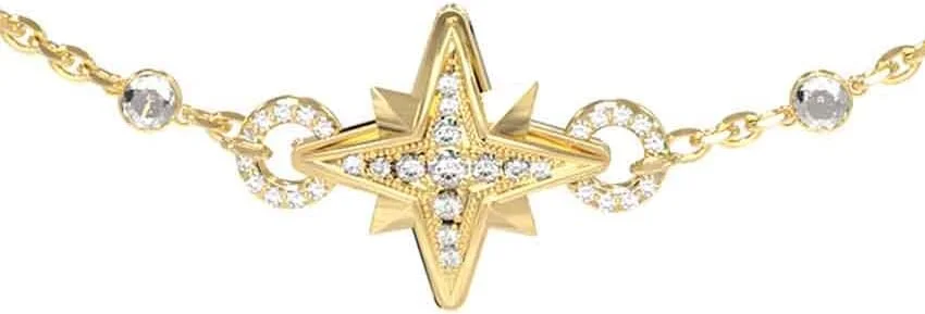 دستبند زنانه گس مدل CENTRAL STAR طلایی ژوئن ۲۰۲۳