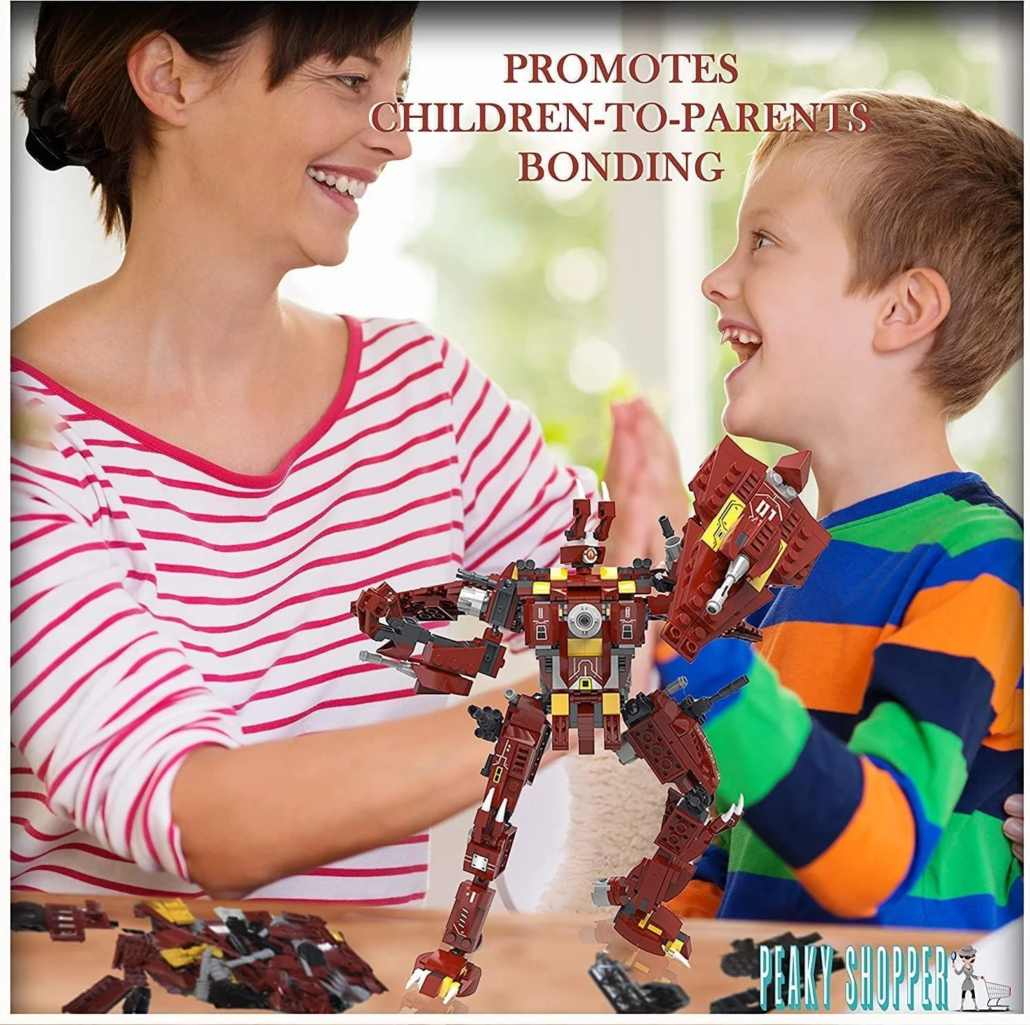 مجموعه بلوک های ساختمانی مدل تبدیل شونده، اسباب بازی های دایناسوری تبدیل شونده برای پسران، کیت های ساخت سه بعدی، اسباب بازی های آموزشی ساخت و ساز، هدیه عید برای پسر مجموعه بلوک های ساختمانی مدل تبدیل شونده، اسباب بازی های دایناسوری تبدیل شونده برای پسران، کیت های ساخت سه بعدی، اسباب بازی های آموزشی ساخت و ساز، هدیه عید برای پسر