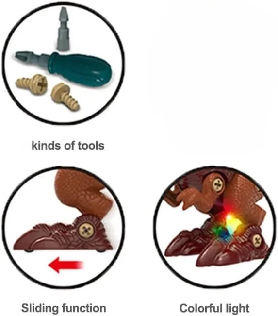 مدل دایناسور باتری خور TOY GARDEN | اسباب بازی ساختنی پلاستیکی مونتاژ و جداسازی با پیچ گوشتی کوچک | کیت ساخت آموزشی برای کودکان 6 سال به بالا مدل دایناسور باتری خور TOY GARDEN | اسباب بازی ساختنی پلاستیکی مونتاژ و جداسازی با پیچ گوشتی کوچک | کیت ساخت آموزشی برای کودکان 6 سال به بالا