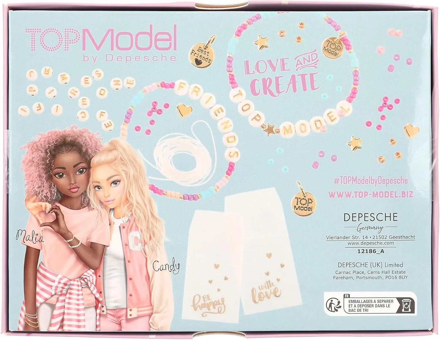 ست ساخت دستبند خودتان TOPModel به همراه 207 مهره حروف، 6 آویز، 3 کیسه هدیه، 2 متر نخ الاستیک، دستورالعمل ساخت با ست جواهرات برای کودکان - شامل مهره ها و آویزهای رنگارنگ ست ساخت دستبند خودتان TOPModel به همراه 207 مهره حروف، 6 آویز، 3 کیسه هدیه، 2 متر نخ الاستیک، دستورالعمل ساخت با ست جواهرات برای کودکان - شامل مهره ها و آویزهای رنگارنگ