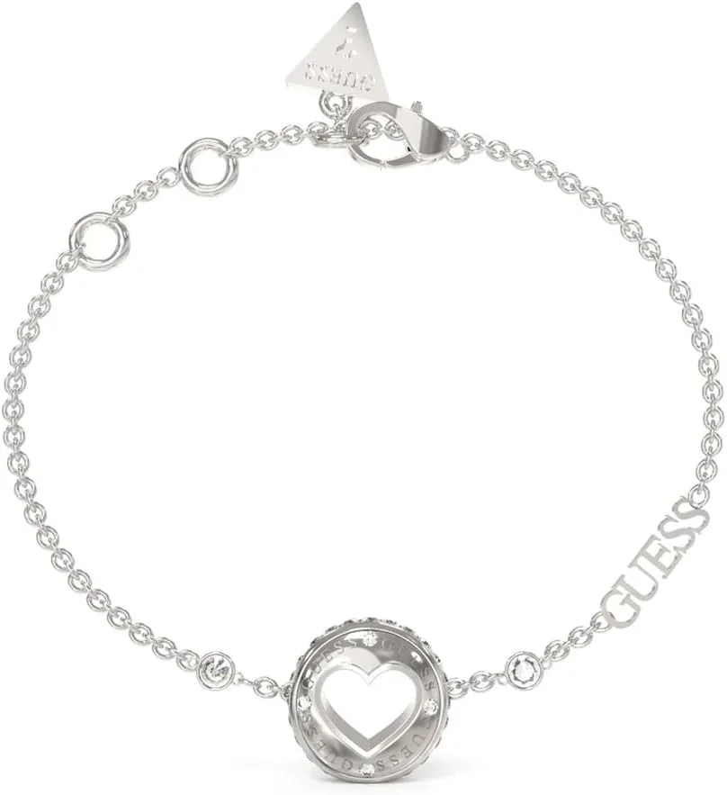 دستبند زنانه حدس مدل قلب چرخشی نقره ای ژوئن 2023