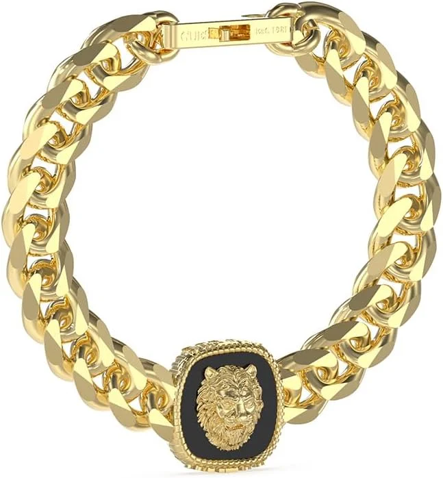 دستبند مردانه گس مدل JUMB04001JWYGBKS طرح شیر شاه دستبند مردانه گس مدل JUMB04001JWYGBKS طرح شیر شاه