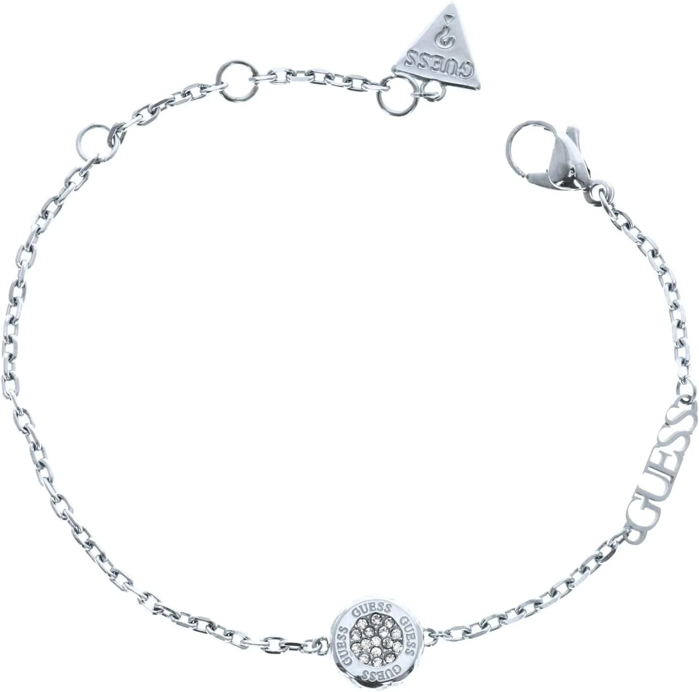 دستبند زنانه GUESS JUBB04594JWRHS سکه ای متلسی نقره ای
