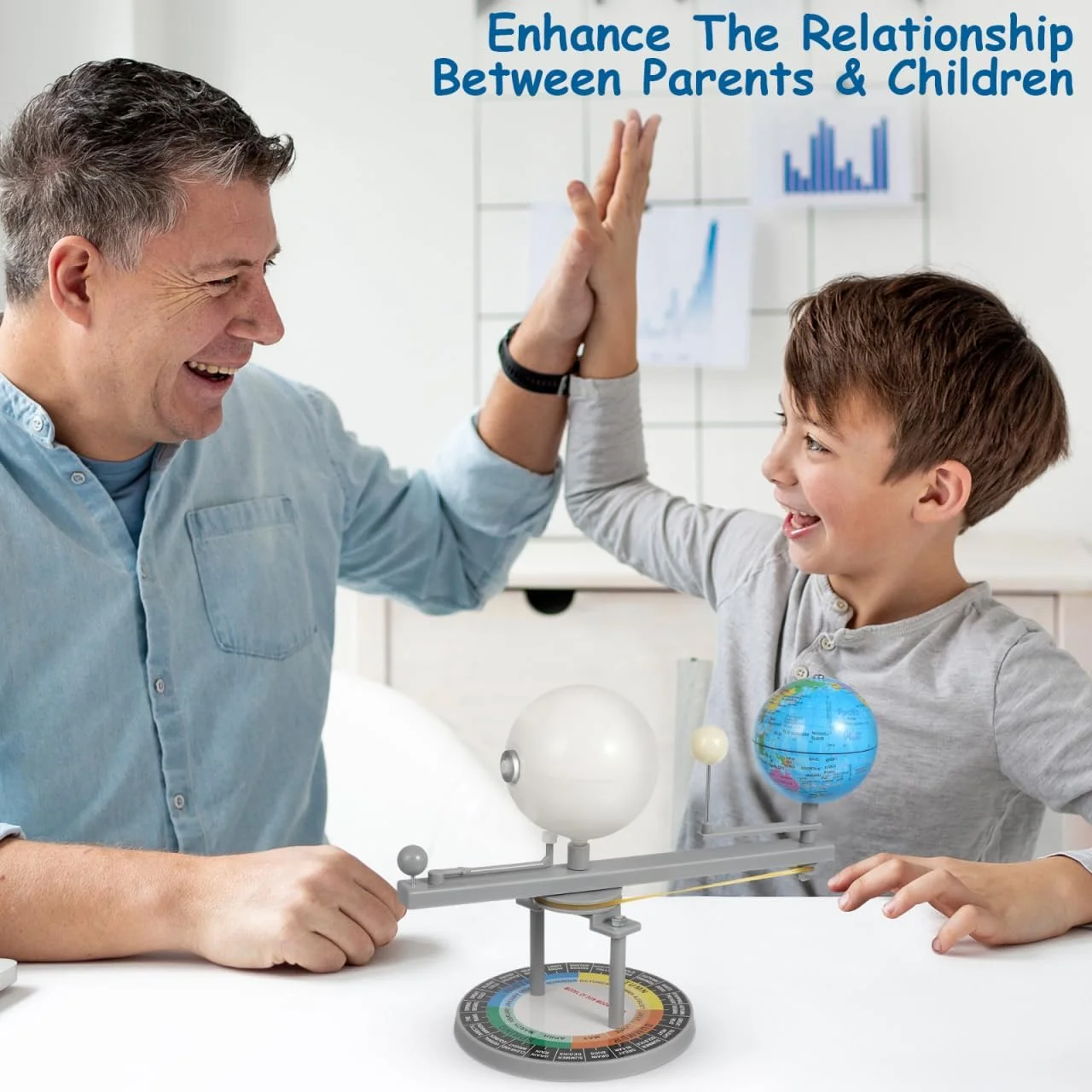 مدل منظومه شمسی خورشید، زمین و ماه VICASKY - شبیه ساز سه بعدی خورشید گرفتگی، اسباب بازی آموزشی برای کودکان، افزایش درک از حرکات آسمانی، 21x17x10.5 سانتی متر مدل منظومه شمسی خورشید، زمین و ماه VICASKY - شبیه ساز سه بعدی خورشید گرفتگی، اسباب بازی آموزشی برای کودکان، افزایش درک از حرکات آسمانی، 21x17x10.5 سانتی متر