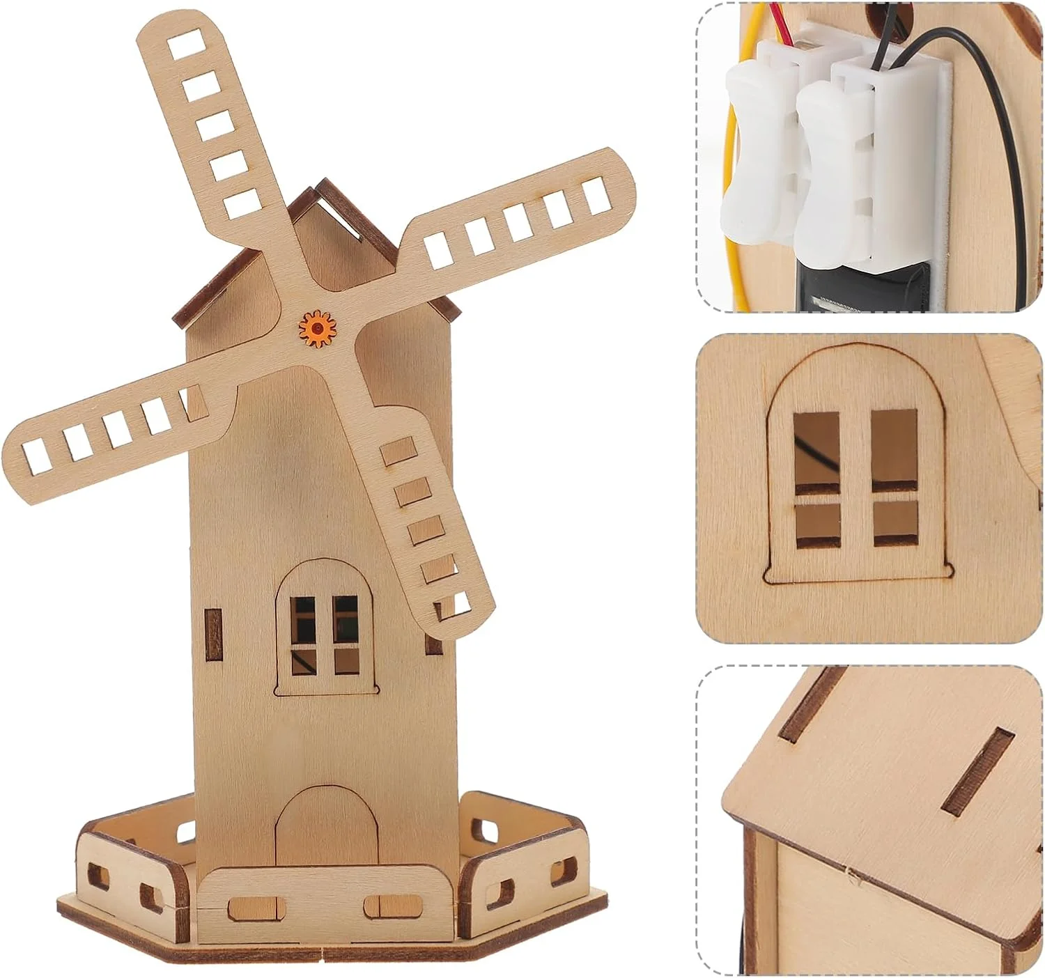 مجموعه موتور خورشیدی VILLCASE، مجموعه ژنراتور بادی علمی مدل چوبی ژنراتور بادی پروژه های آزمایش علمی پازل های ساختمانی سه بعدی آموزشی برای اسباب بازی های ساقه DIY کودکان مجموعه موتور خورشیدی VILLCASE، مجموعه ژنراتور بادی علمی مدل چوبی ژنراتور بادی پروژه های آزمایش علمی پازل های ساختمانی سه بعدی آموزشی برای اسباب بازی های ساقه DIY کودکان