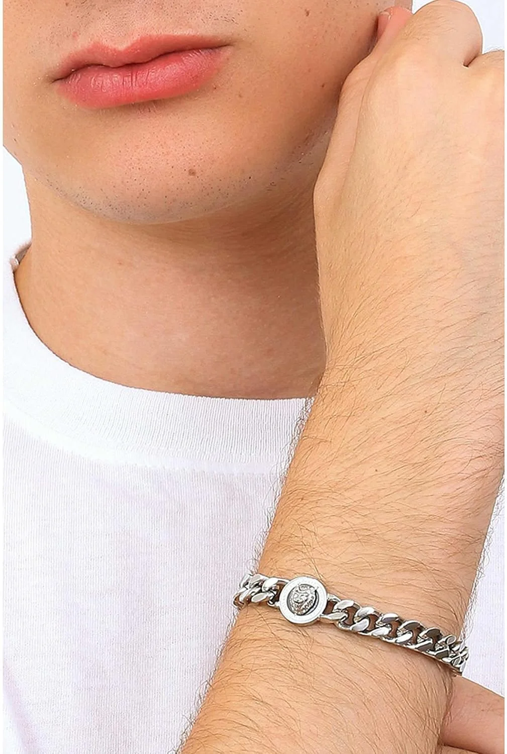 دستبند فلزی گس مدل Lion King JUMB01309JWSTBKS، بدون سنگ قیمتی، سایز One Size