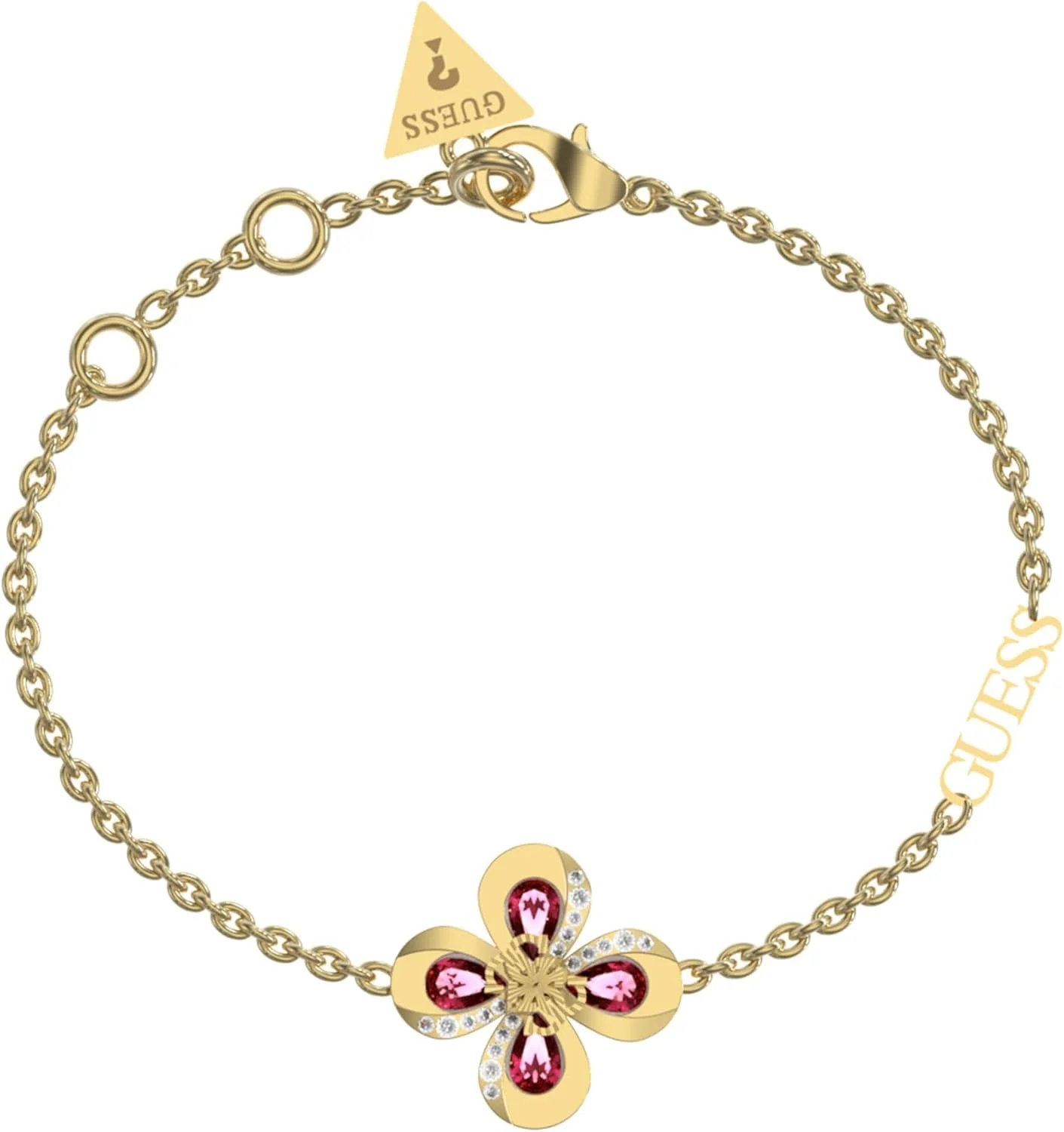 دستبند زنانه گس مدل گل 4G صورتی رزگلد SS2023