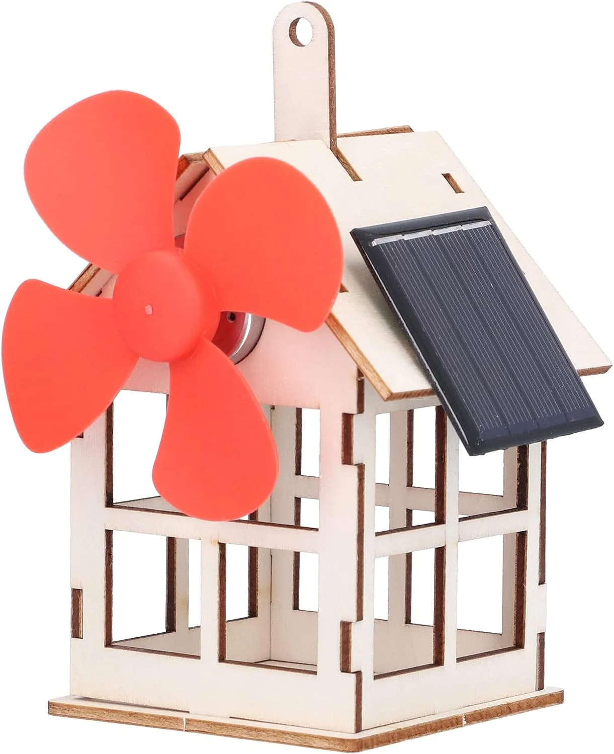 خانه آسیاب بادی خورشیدی خودساز، پازل چوبی سه بعدی با انرژی خورشیدی، اسباب بازی آموزشی علمی برای کودکان