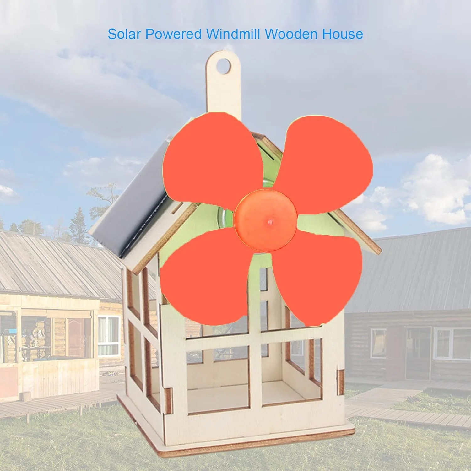 خانه آسیاب بادی خورشیدی خودساز، پازل چوبی سه بعدی با انرژی خورشیدی، اسباب بازی آموزشی علمی برای کودکان خانه آسیاب بادی خورشیدی خودساز، پازل چوبی سه بعدی با انرژی خورشیدی، اسباب بازی آموزشی علمی برای کودکان