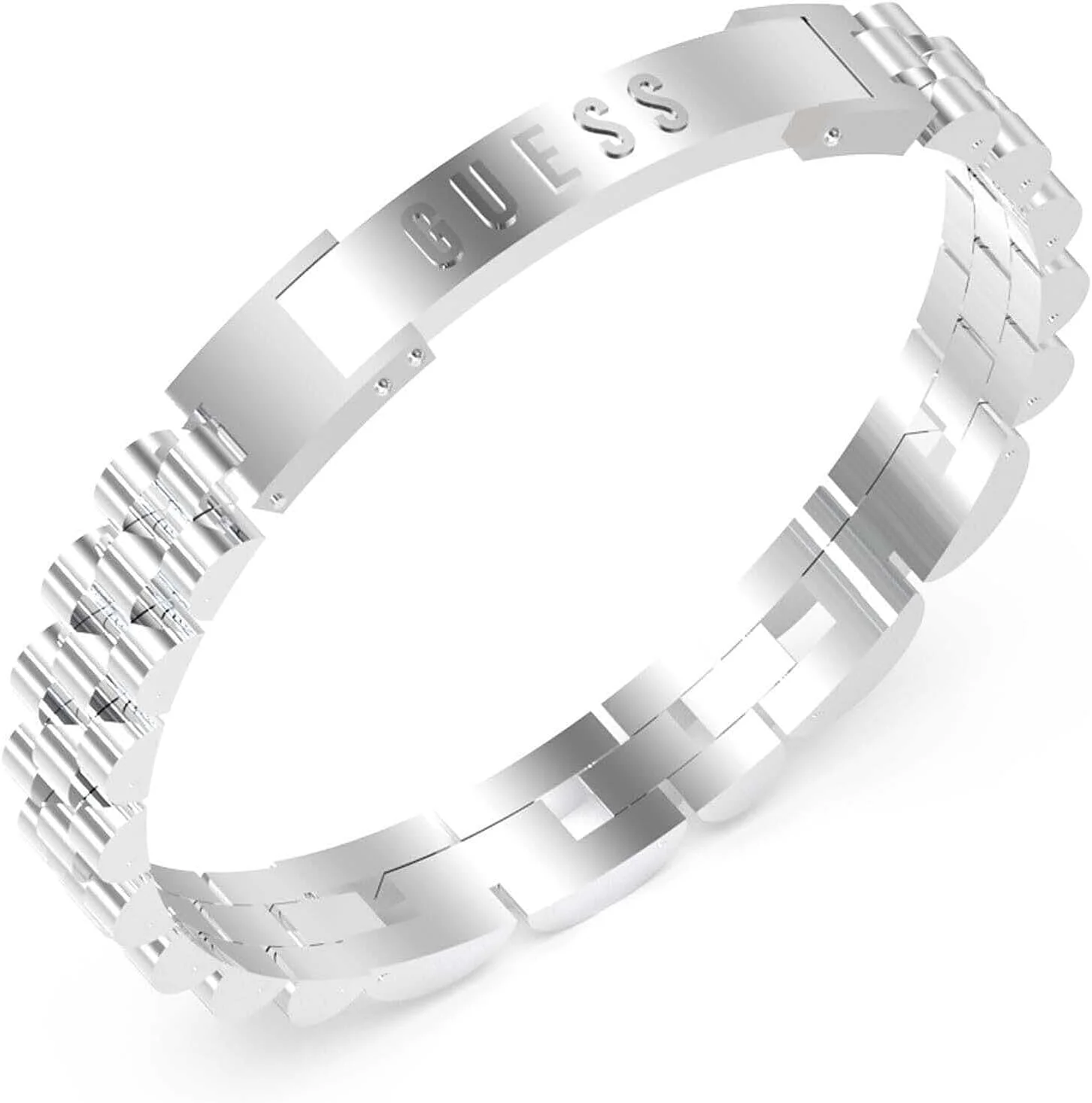 دستبند النگویی مردانه گس مدل JUMB03202JWSTT-U، سایز تک، از جنس فلز غیر قیمتی و بدون سنگ قیمتی دستبند النگویی مردانه گس مدل JUMB03202JWSTT-U، سایز تک، از جنس فلز غیر قیمتی و بدون سنگ قیمتی