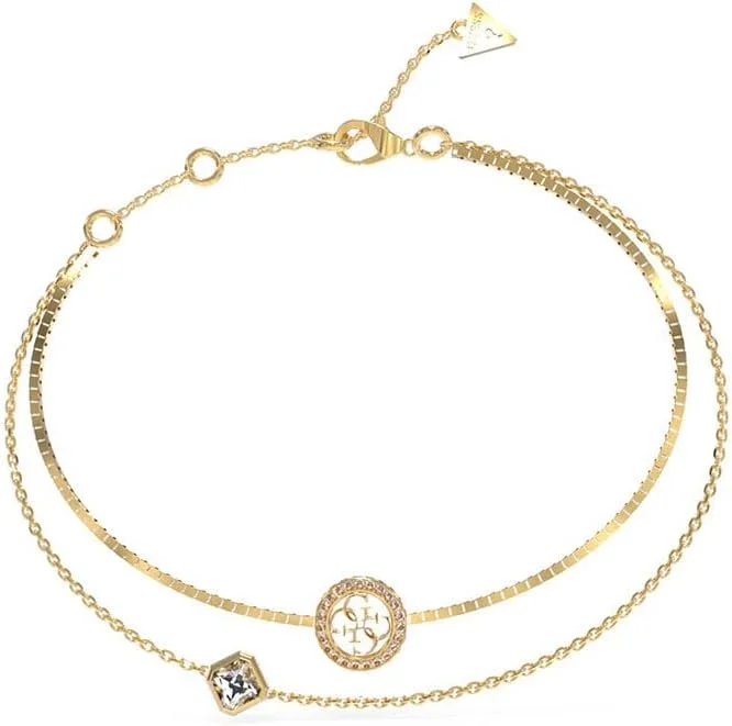 دستبند دوبل استیل گس 4G Crush مدل JUBB04160JWYGS، نقره ای، بدون سنگ قیمتی