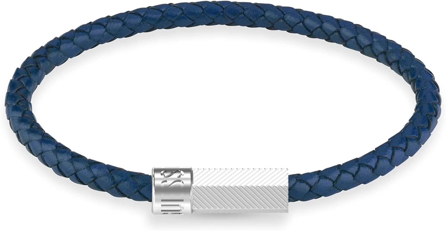 دستبند مردانه گس، استیل و چرم، طرح پیچ و مهره شش ضلعی، سایز کوچک دستبند مردانه گس، استیل و چرم، طرح پیچ و مهره شش ضلعی، سایز کوچک