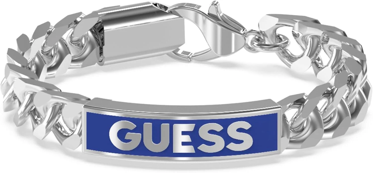 دستبند مردانه گس مدل ST-SS2023 با روکش مینای آبی 9 میلیمتری، سایز کوچک دستبند مردانه گس مدل ST-SS2023 با روکش مینای آبی 9 میلیمتری، سایز کوچک