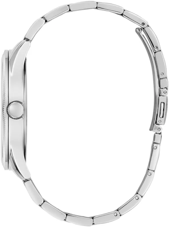 ساعت مردانه گس مدل 44 میلی‌متری - بند نقره‌ای صفحه آبی بدنه نقره‌ای