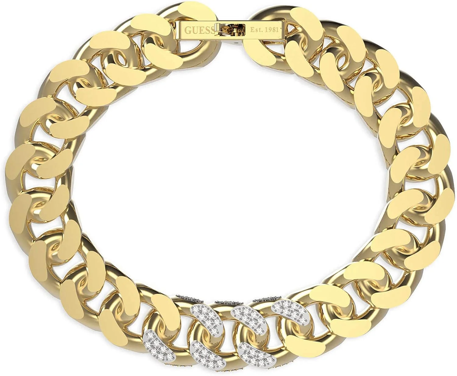 دستبند مردانه گس مدل JUMB01380JWYGS Champions، ساخته شده از استیل ضد زنگ و سنگ زیرکونیا