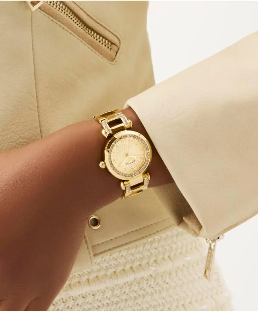 ساعت مچی زنانه گس مدل GB Ginger GW0869L4، استیل طلایی، بند دستبندی ساعت مچی زنانه گس مدل GB Ginger GW0869L4، استیل طلایی، بند دستبندی