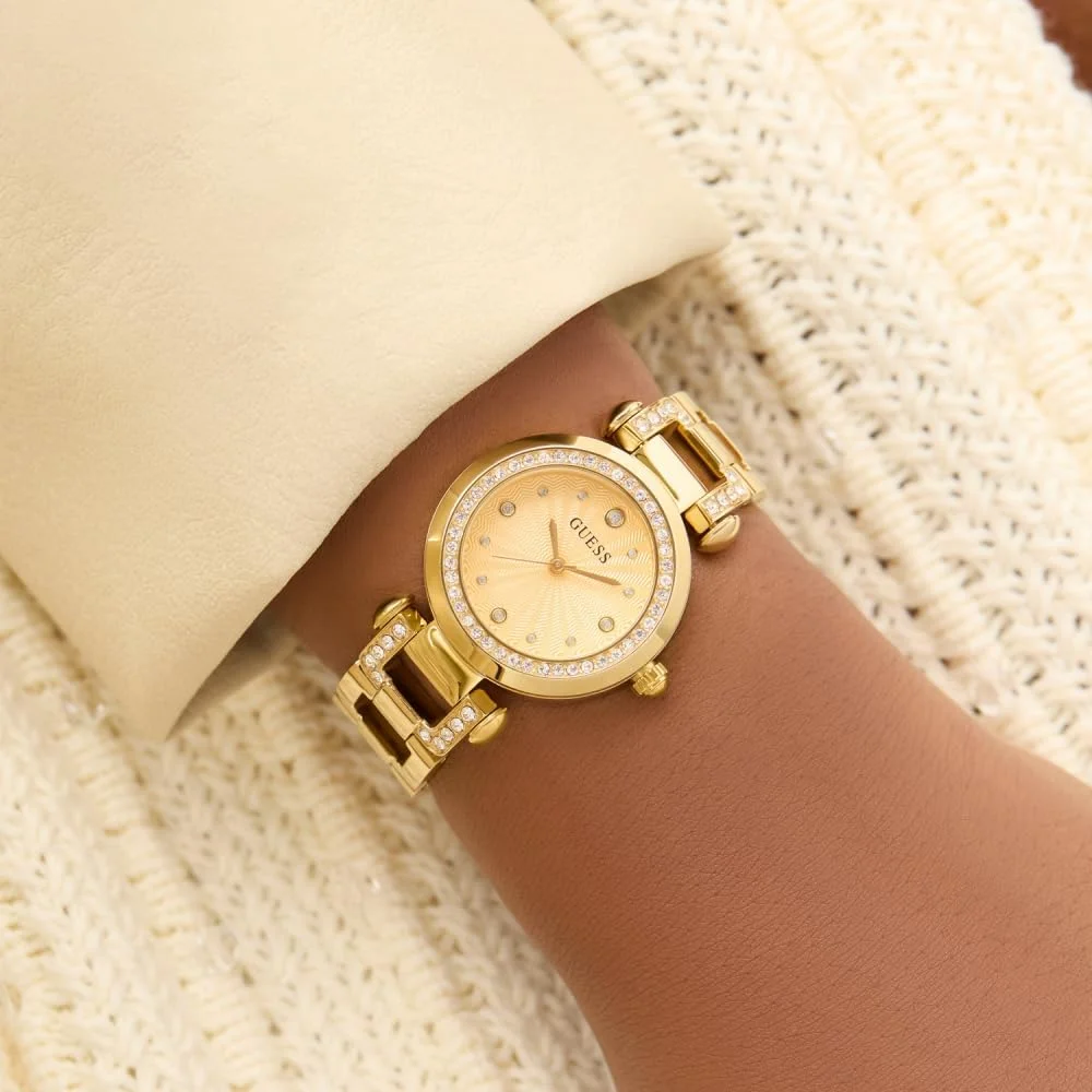 ساعت مچی زنانه گس مدل GB Ginger GW0869L4، استیل طلایی، بند دستبندی ساعت مچی زنانه گس مدل GB Ginger GW0869L4، استیل طلایی، بند دستبندی