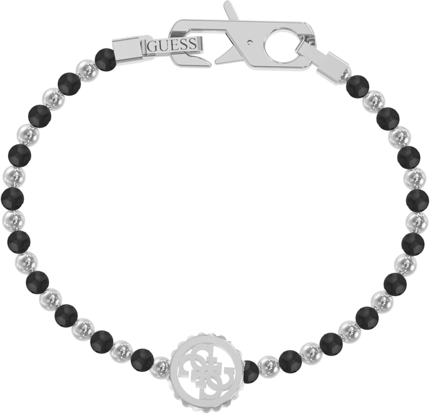 دستبند مردانه GUESS مشکی اونیکس و سکه 4G یازده میلی متری SS2023 دستبند مردانه GUESS مشکی اونیکس و سکه 4G یازده میلی متری SS2023
