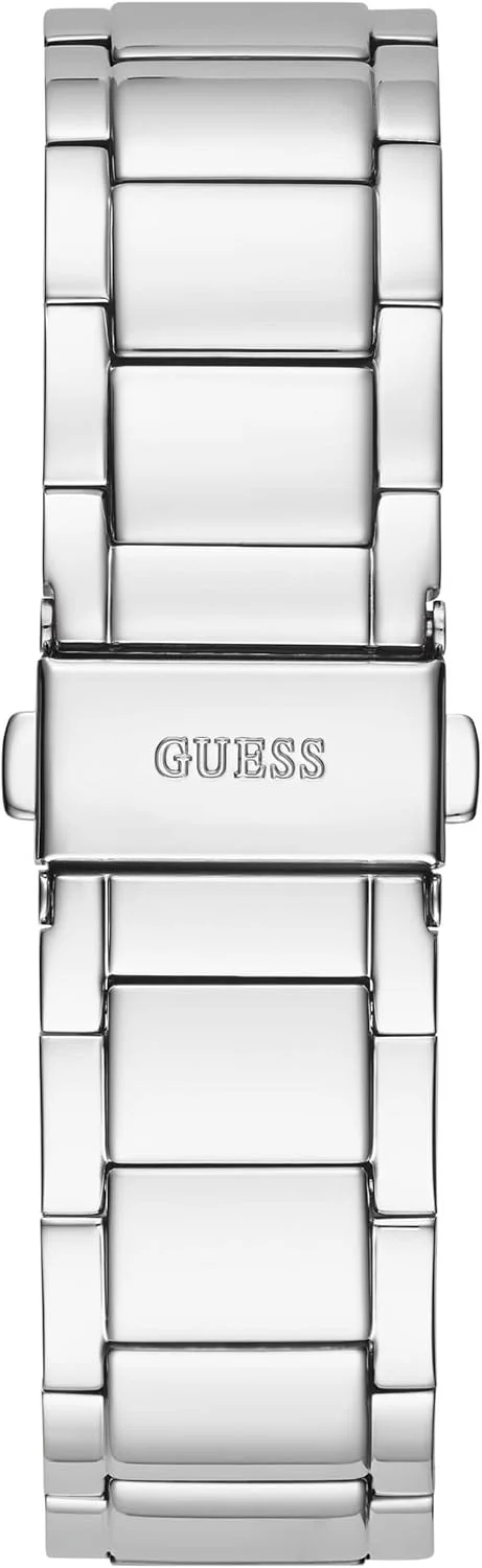 ساعت آنالوگ نقرهای رنگ زنانه GUESS با صفحه نمایش باز ساعت آنالوگ نقرهای رنگ زنانه GUESS با صفحه نمایش باز